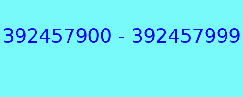 392457900 - 392457999 who called