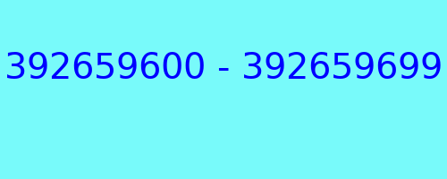 392659600 - 392659699 who called