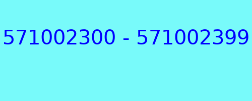 571002300 - 571002399 who called