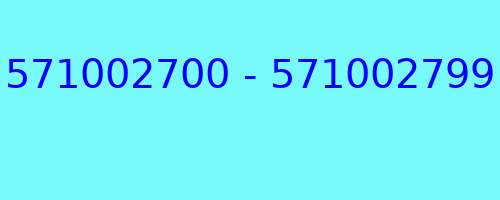 571002700 - 571002799 who called