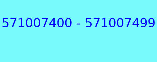 571007400 - 571007499 who called