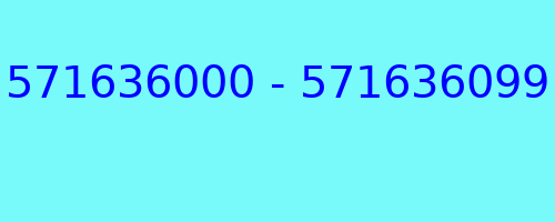 571636000 - 571636099 who called