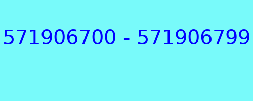 571906700 - 571906799 who called