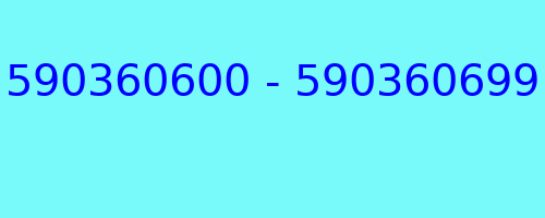 590360600 - 590360699 who called