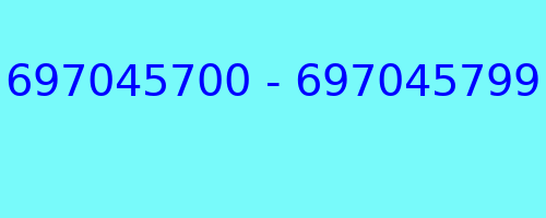 697045700 - 697045799 who called