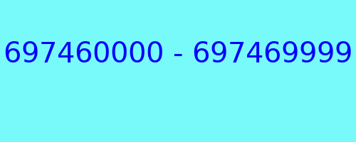 697460000 - 697469999 who called