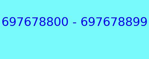 697678800 - 697678899 who called