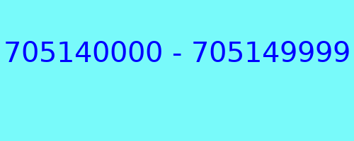 705140000 - 705149999 who called