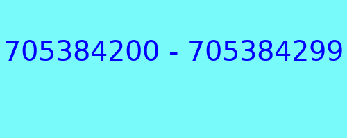 705384200 - 705384299 who called