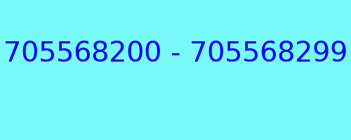 705568200 - 705568299 who called