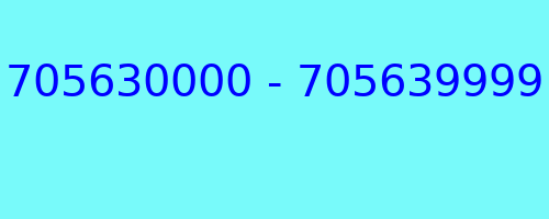 705630000 - 705639999 who called