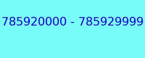 785920000 - 785929999 who called