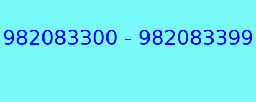 982083300 - 982083399 who called