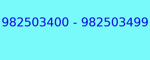 982503400 - 982503499 who called