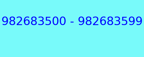 982683500 - 982683599 who called