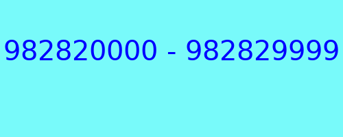 982820000 - 982829999 who called