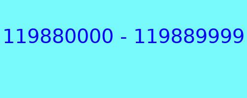 119880000 - 119889999 qui a appelé