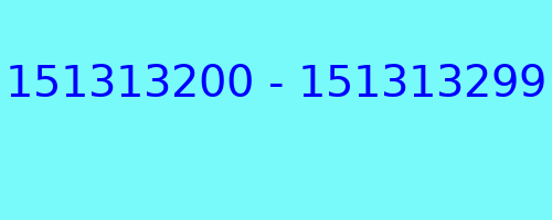 151313200 - 151313299 qui a appelé