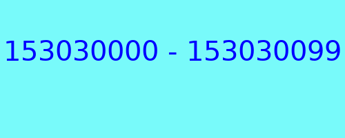 153030000 - 153030099 qui a appelé