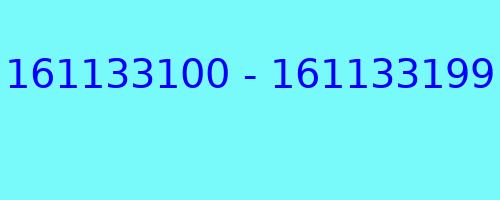 161133100 - 161133199 qui a appelé