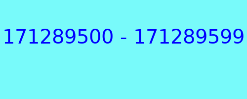 171289500 - 171289599 qui a appelé