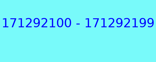 171292100 - 171292199 qui a appelé