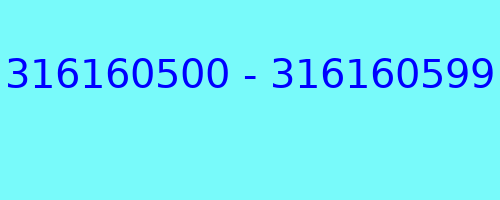 316160500 - 316160599 qui a appelé