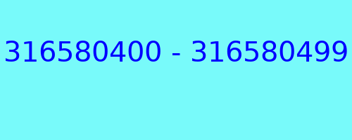 316580400 - 316580499 qui a appelé