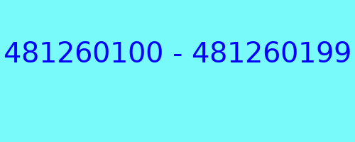 481260100 - 481260199 qui a appelé