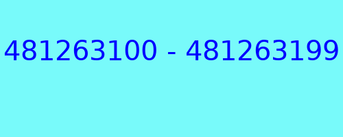 481263100 - 481263199 qui a appelé