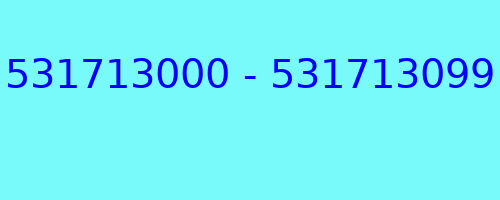 531713000 - 531713099 qui a appelé