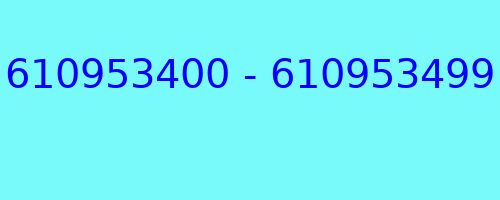 610953400 - 610953499 qui a appelé