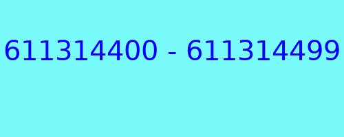 611314400 - 611314499 qui a appelé