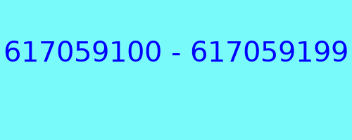 617059100 - 617059199 qui a appelé