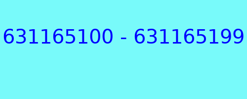 631165100 - 631165199 qui a appelé