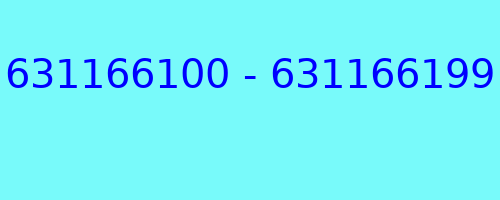 631166100 - 631166199 qui a appelé