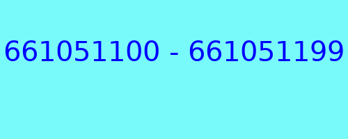 661051100 - 661051199 qui a appelé