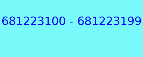 681223100 - 681223199 qui a appelé