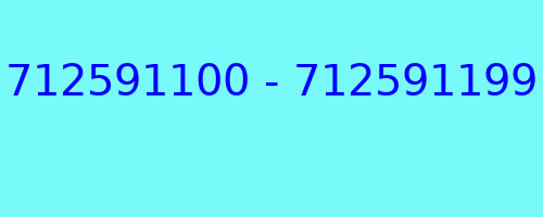 712591100 - 712591199 qui a appelé