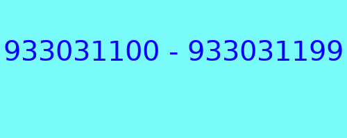 933031100 - 933031199 qui a appelé