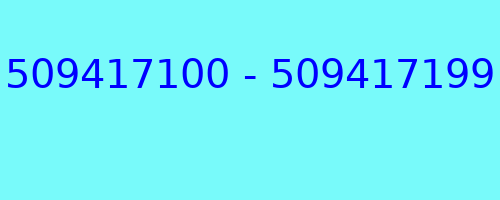 509417100 - 509417199 kto dzwonił