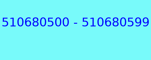 510680500 - 510680599 kto dzwonił