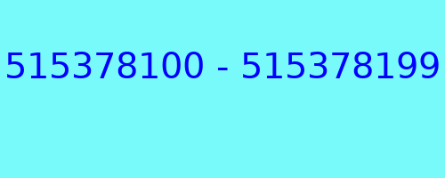 515378100 - 515378199 kto dzwonił