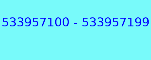 533957100 - 533957199 kto dzwonił