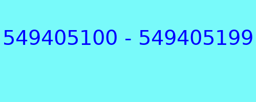 549405100 - 549405199 kto dzwonił