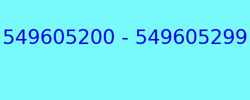 549605200 - 549605299 kto dzwonił