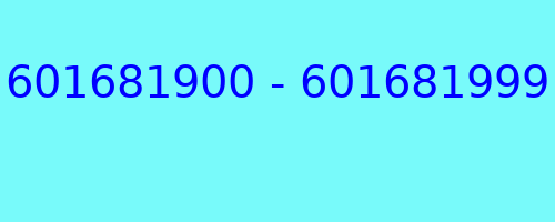 601681900 - 601681999 kto dzwonił