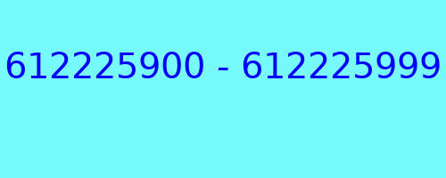 612225900 - 612225999 kto dzwonił