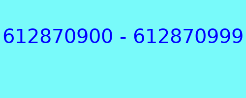 612870900 - 612870999 kto dzwonił