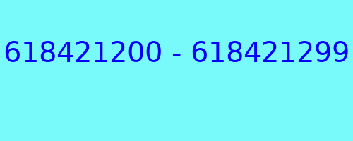 618421200 - 618421299 kto dzwonił